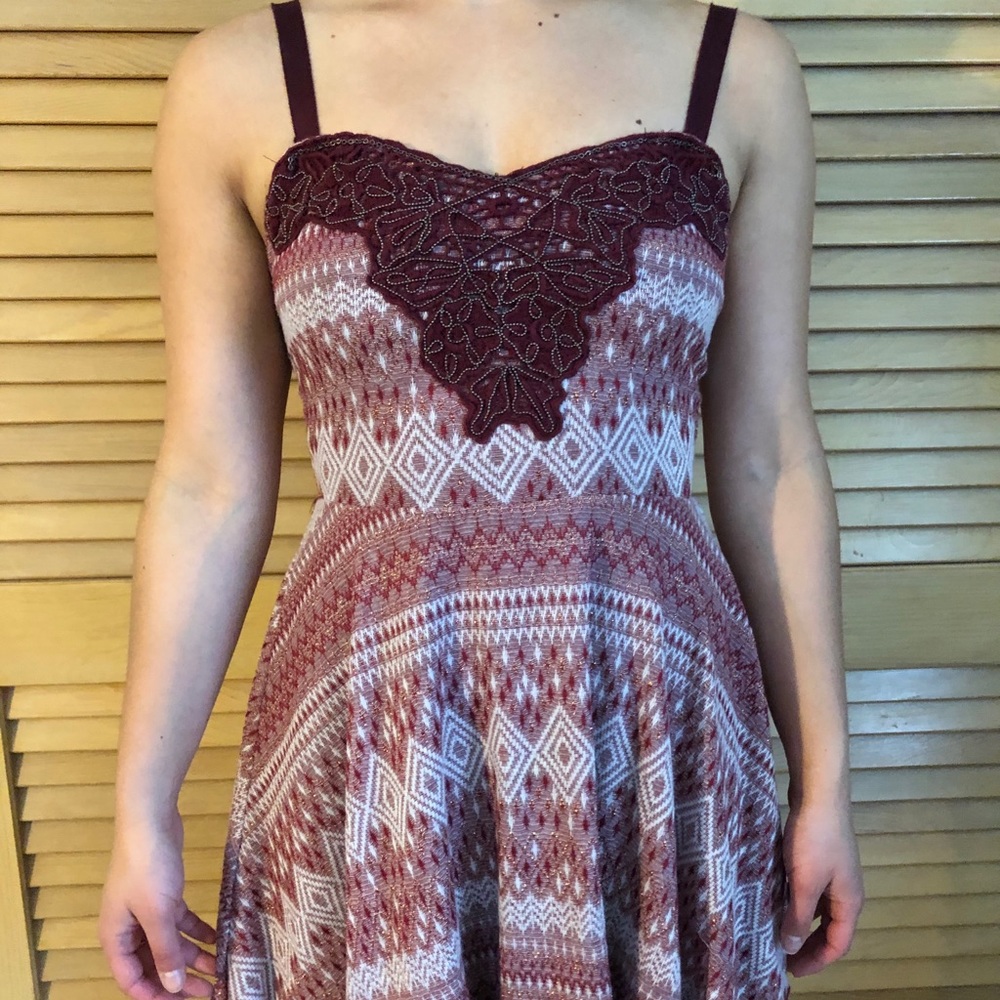 Maroon FREE PEOPLE dress